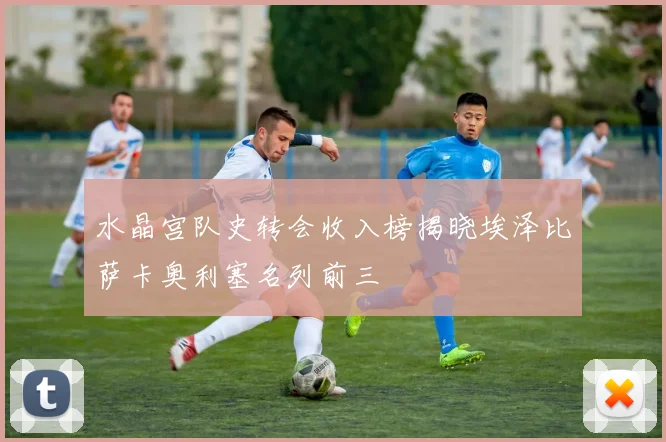 水晶宫队史转会收入榜揭晓埃泽比萨卡奥利塞名列前三